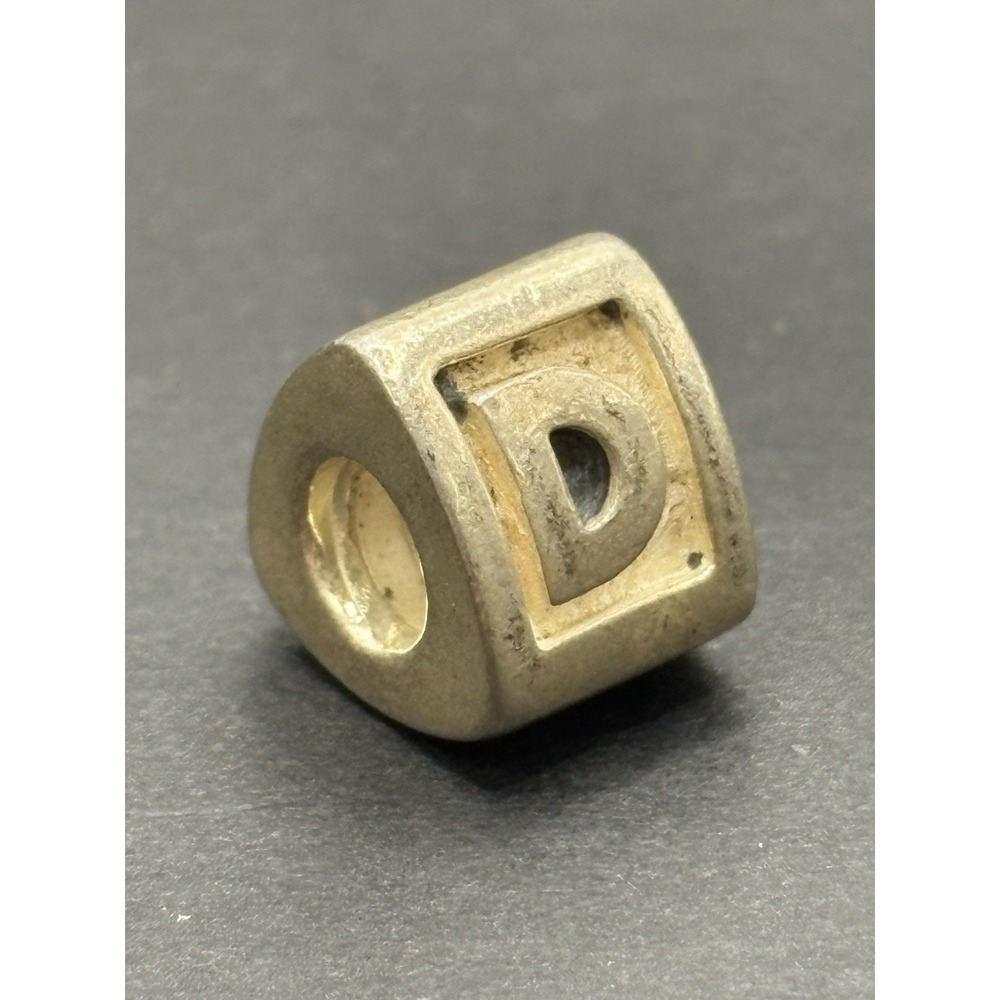 Vintage Pandora Sterling Silver Letter "D" Charm ALE G22